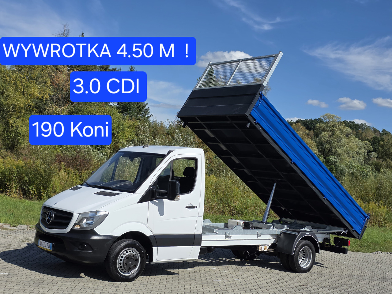 MERCEDES-BENZ Sprinter 419 CDI Wywrotka 4.50 M ! Kiper 3-Stronny ! Klima ! 3.0 CDI * 190 Km ! - Carrinha basculante: foto 1 MERCEDES-BENZ Sprinter 419 CDI Wywrotka 4.50 M ! Kiper 3-Stronny ! Klima ! 3.0 CDI * 190 Km ! - Carrinha basculante: foto 1