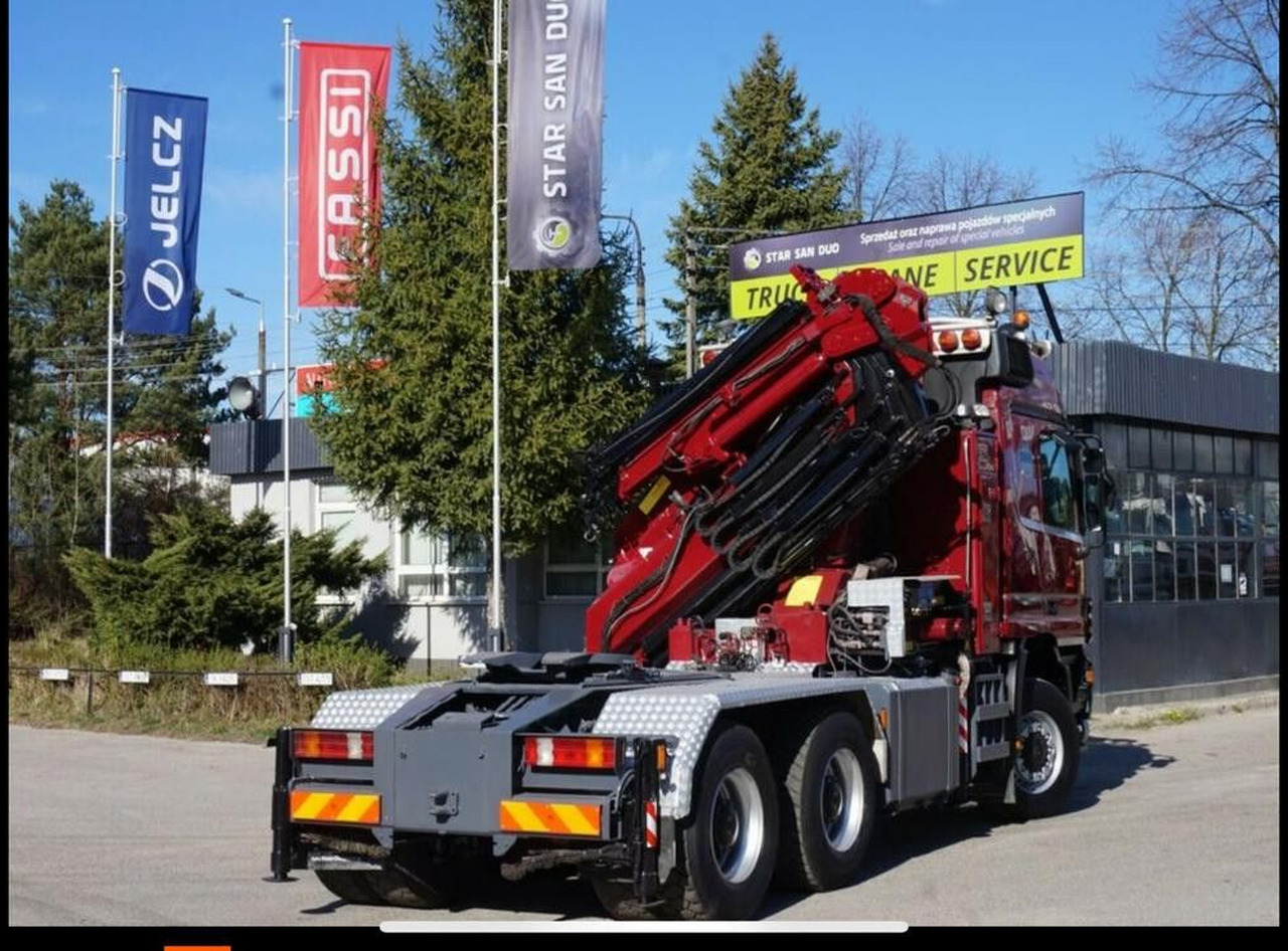 Mercedes-Benz ACTROS 3348 Kran HMF3720K4 Fly-Jip Fun k Klima - Camião grua: foto 4 Mercedes-Benz ACTROS 3348 Kran HMF3720K4 Fly-Jip Fun k Klima - Camião grua: foto 4