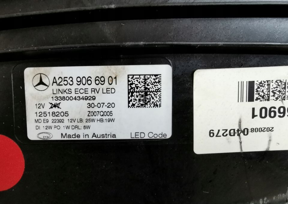 LAMPA MERCEDES GLC A253 906901 LIFT LEWA - Farol dianteira: foto 4 LAMPA MERCEDES GLC A253 906901 LIFT LEWA - Farol dianteira: foto 4
