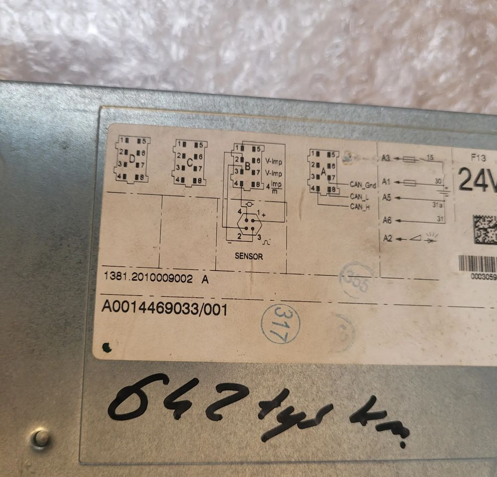 TACHOGRAF MERCEDES ACTROS A0014469033 R.2.0 - Tacógrafo por Camião: foto 2 TACHOGRAF MERCEDES ACTROS A0014469033 R.2.0 - Tacógrafo por Camião: foto 2