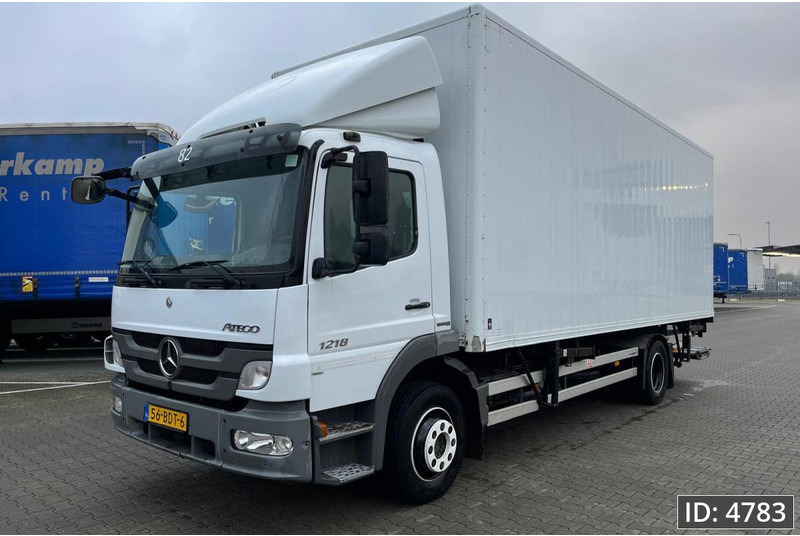 Mercedes-Benz Atego 1218 Day Cab, Euro 5, BDF / EPS automatic / standklima / DHOLLANDIA 2000KG - Camião transportador de contêineres/ Caixa móvel: foto 1 Mercedes-Benz Atego 1218 Day Cab, Euro 5, BDF / EPS automatic / standklima / DHOLLANDIA 2000KG - Camião transportador de contêineres/ Caixa móvel: foto 1