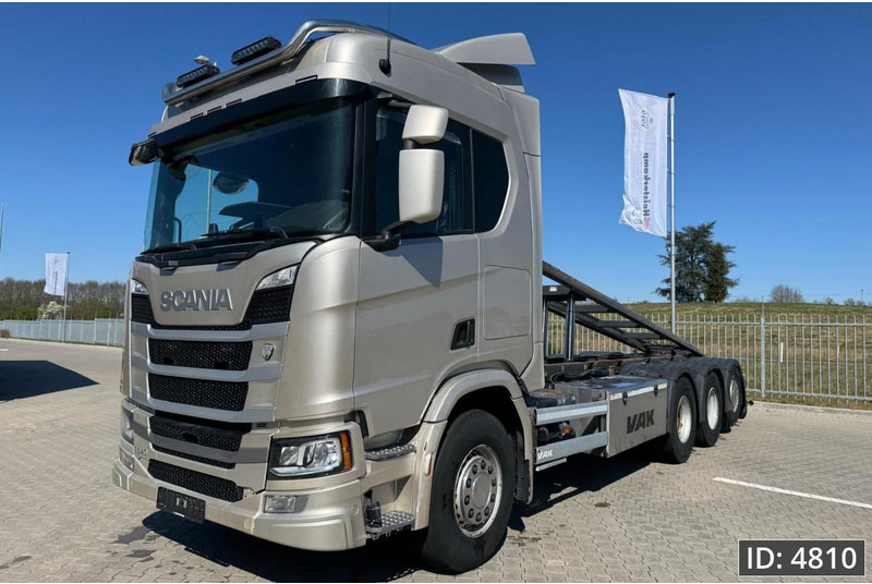 Scania R540 Topline, Euro 6, / 8x4 / BDF / Tipper / Steering axle, Intarder - Camião transportador de contêineres/ Caixa móvel: foto 1 Scania R540 Topline, Euro 6, / 8x4 / BDF / Tipper / Steering axle, Intarder - Camião transportador de contêineres/ Caixa móvel: foto 1