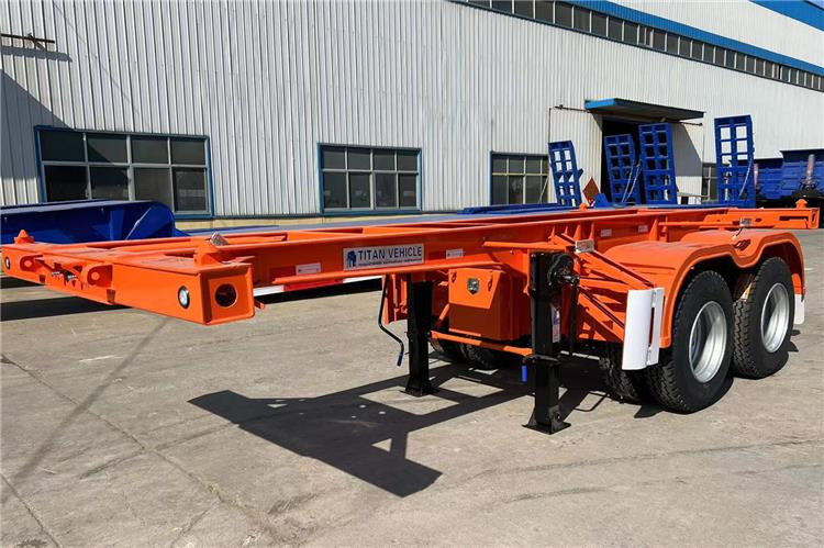 TITAN 2 Axle 20ft Container Chassis Trailer for Sale In Jamaica - Semi-reboque chassi: foto 1 TITAN 2 Axle 20ft Container Chassis Trailer for Sale In Jamaica - Semi-reboque chassi: foto 1