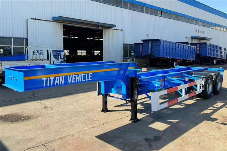 TITAN 2 Axle 20ft ISO Tank Chassis Trailer for Sale In Papua New Guinea - Semi-reboque chassi: foto 1 TITAN 2 Axle 20ft ISO Tank Chassis Trailer for Sale In Papua New Guinea - Semi-reboque chassi: foto 1
