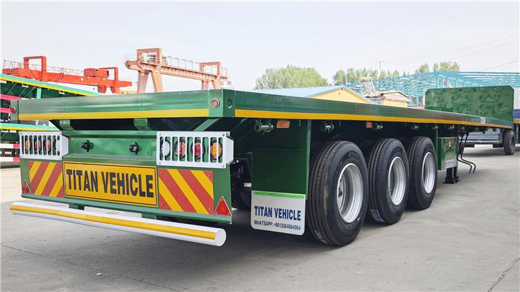 TITAN 2025 New 3 Axle Flatbed Trailer for Sale In Guyana - Semi-reboque chassi: foto 3 TITAN 2025 New 3 Axle Flatbed Trailer for Sale In Guyana - Semi-reboque chassi: foto 3