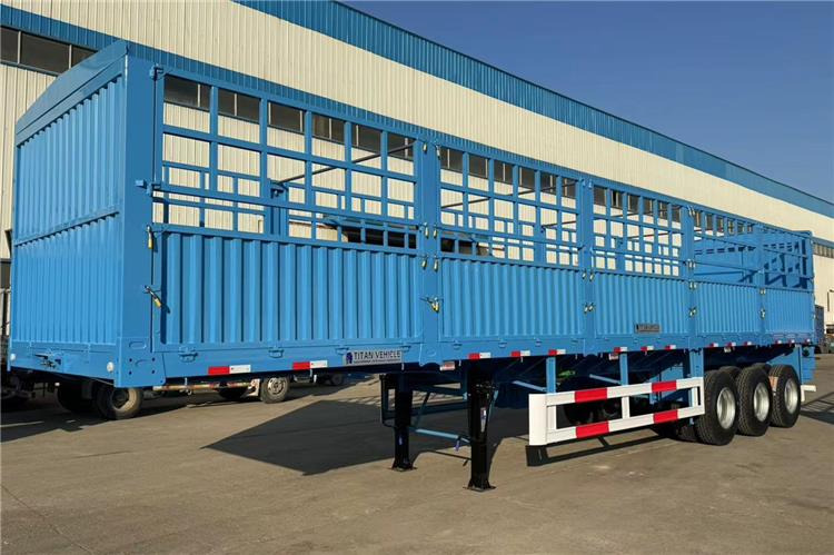 TITAN 3 Axle 60 Ton Cargo Semi Trailer for Sale In Sudan - Semi-reboque transporte de gado: foto 1 TITAN 3 Axle 60 Ton Cargo Semi Trailer for Sale In Sudan - Semi-reboque transporte de gado: foto 1