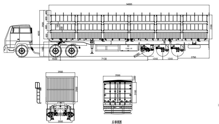 TITAN 3 Axle Cargo Fence Trailer with Air Suspension Transport Animal - Semi-reboque transporte de gado: foto 5 TITAN 3 Axle Cargo Fence Trailer with Air Suspension Transport Animal - Semi-reboque transporte de gado: foto 5