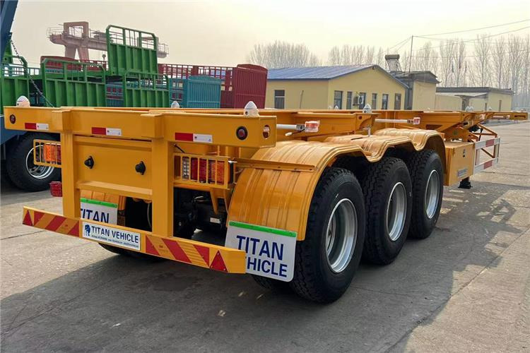 TITAN 3 Axle Container Skeletal Trailer with Air Suspension for Sale In Aruba - Semi-reboque chassi: foto 3 TITAN 3 Axle Container Skeletal Trailer with Air Suspension for Sale In Aruba - Semi-reboque chassi: foto 3