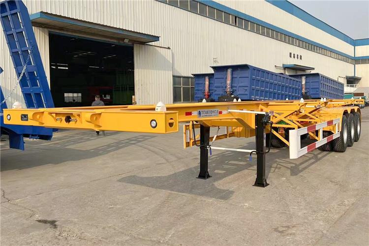 TITAN 3 Axle Container Skeletal Trailer with Air Suspension for Sale In Aruba - Semi-reboque chassi: foto 1 TITAN 3 Axle Container Skeletal Trailer with Air Suspension for Sale In Aruba - Semi-reboque chassi: foto 1