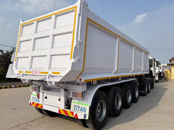 TITAN 4 Axle Container Hydraulic Dump Trailer for Sale in Zambia - Semi-reboque basculante: foto 4 TITAN 4 Axle Container Hydraulic Dump Trailer for Sale in Zambia - Semi-reboque basculante: foto 4