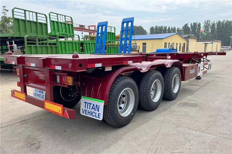 TITAN 40ft Skeleton Trailer Price for Sale In Guyana - Semi-reboque chassi: foto 1 TITAN 40ft Skeleton Trailer Price for Sale In Guyana - Semi-reboque chassi: foto 1