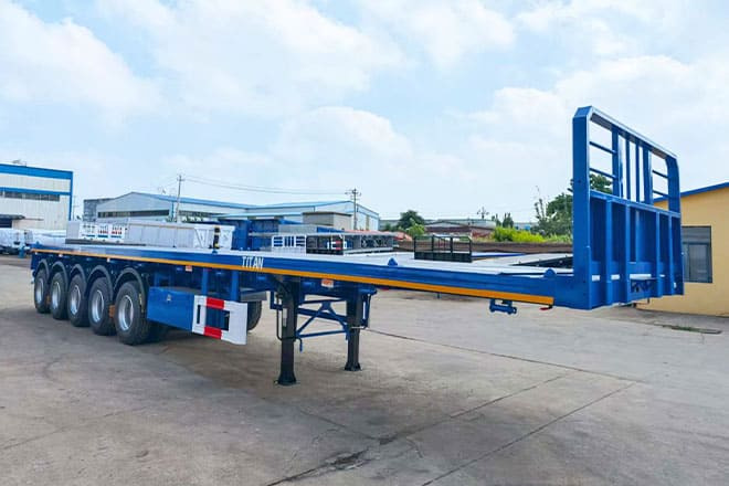 TITAN 5 Axle New Flatbed Trailers for Sale in Mauritius - Semi-reboque plataforma/ Caixa aberta: foto 4 TITAN 5 Axle New Flatbed Trailers for Sale in Mauritius - Semi-reboque plataforma/ Caixa aberta: foto 4