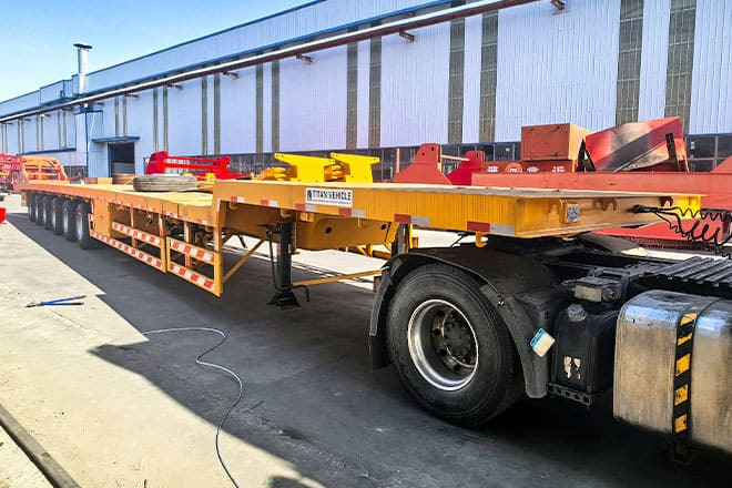 TITAN 6 Axle Extendable Semi Trailer for Sale in Saudi Arabia - Semi-reboque baixa: foto 1 TITAN 6 Axle Extendable Semi Trailer for Sale in Saudi Arabia - Semi-reboque baixa: foto 1