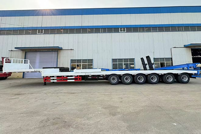 TITAN 6 Axle Step Deck Flatbed Trailer for Sale in Philippines - Semi-reboque plataforma/ Caixa aberta: foto 3 TITAN 6 Axle Step Deck Flatbed Trailer for Sale in Philippines - Semi-reboque plataforma/ Caixa aberta: foto 3