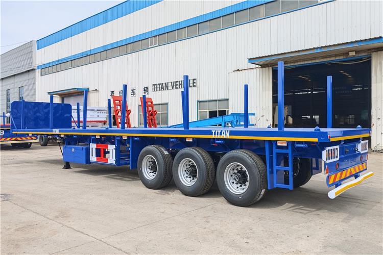 TITAN Tri Axle 40 foot Semi Truck Flatbed Trailer In Sierra Leone - Semi-reboque chassi: foto 3 TITAN Tri Axle 40 foot Semi Truck Flatbed Trailer In Sierra Leone - Semi-reboque chassi: foto 3