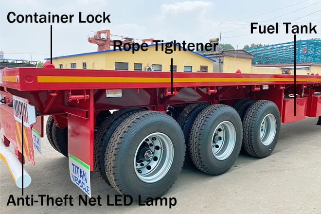 TITAN Tri Axle Flatbed Trailer for Sale Near Me in Nigeria - Semi-reboque plataforma/ Caixa aberta: foto 3 TITAN Tri Axle Flatbed Trailer for Sale Near Me in Nigeria - Semi-reboque plataforma/ Caixa aberta: foto 3