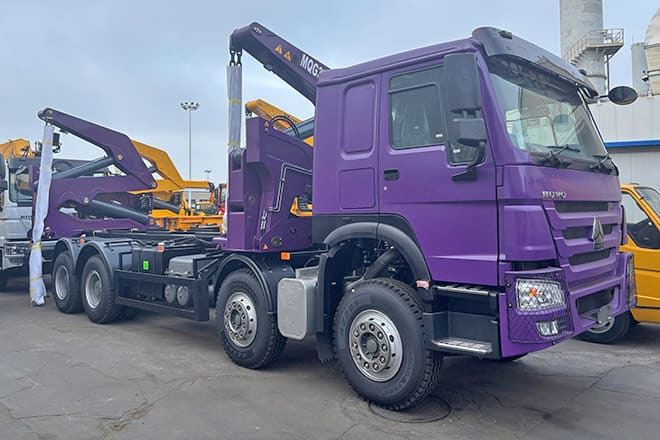 XCMG 37 Ton Container Side Lifter Truck for Sale in Kiribati - Camião transportador de contêineres/ Caixa móvel: foto 5 XCMG 37 Ton Container Side Lifter Truck for Sale in Kiribati - Camião transportador de contêineres/ Caixa móvel: foto 5