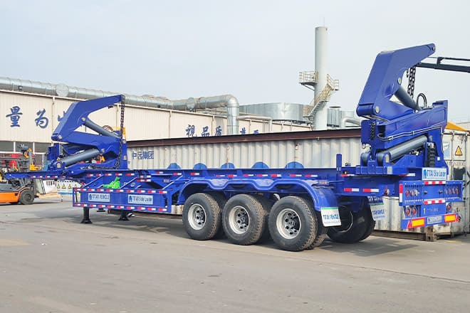 XCMG 40Ft Shipping Container Side Loader for Sale in Argentina - Semi-reboque transportador de contêineres/ Caixa móvel: foto 4 XCMG 40Ft Shipping Container Side Loader for Sale in Argentina - Semi-reboque transportador de contêineres/ Caixa móvel: foto 4