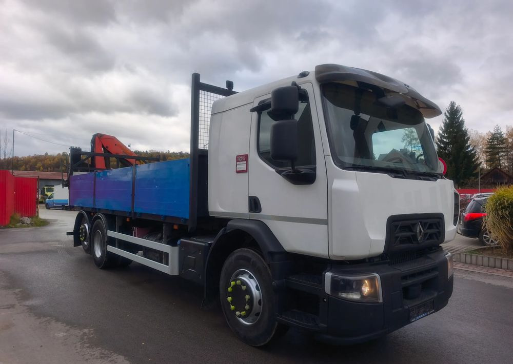 Renault Gama D 26.320 skrzynia hds palfinger PK15500 - Camião de caixa aberta/ Plataforma, Camião grua: foto 2 Renault Gama D 26.320 skrzynia hds palfinger PK15500 - Camião de caixa aberta/ Plataforma, Camião grua: foto 2