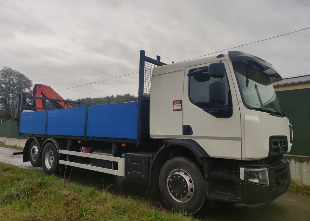 Renault Gama D 26.320 skrzynia hds palfinger PK15500 - Camião grua, Camião de caixa aberta/ Plataforma: foto 3 Renault Gama D 26.320 skrzynia hds palfinger PK15500 - Camião grua, Camião de caixa aberta/ Plataforma: foto 3