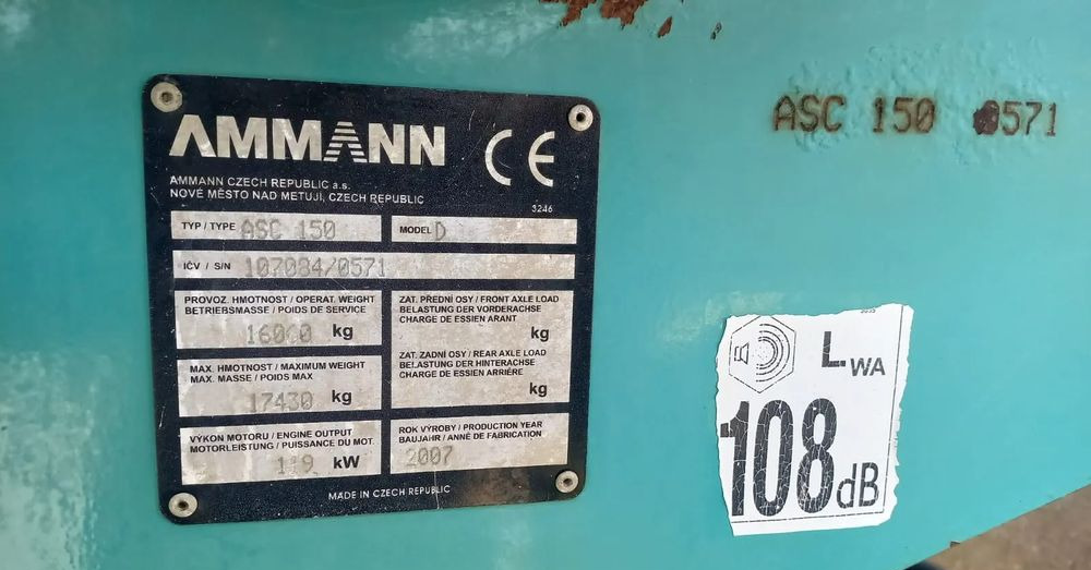 Ammann ASC 150 walec stal guma - Compactador: foto 4 Ammann ASC 150 walec stal guma - Compactador: foto 4