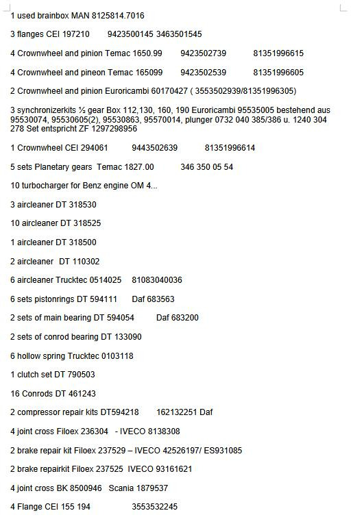 Pistonrings NE 120031000700 for MAN D25 Turbo - Piston/ Anel/ Buch: foto 3 Pistonrings NE 120031000700 for MAN D25 Turbo - Piston/ Anel/ Buch: foto 3