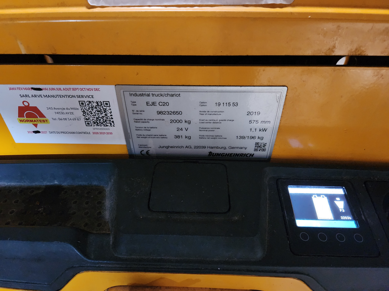 JUNGHEINRICH EJEC20 - Porta-palete: foto 3 JUNGHEINRICH EJEC20 - Porta-palete: foto 3