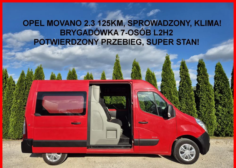 Opel Movano 2.3 125KM L2H2 Dubel Kabina - Carrinha cabine dupla: foto 2 Opel Movano 2.3 125KM L2H2 Dubel Kabina - Carrinha cabine dupla: foto 2