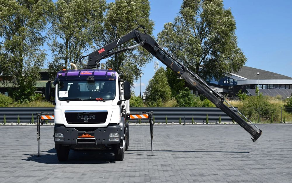 MAN TGS 33.360 / 6x4 / HDS HIAB 122 E-2 HIDUO / STEROWANIE RADIOWE / WYWROTKA / HYDROBURTA / AUTOMAT / KLIMA / TEMPOMAT / KAMERA COFANIA / SPROWADZONY - Camião basculante: foto 2 MAN TGS 33.360 / 6x4 / HDS HIAB 122 E-2 HIDUO / STEROWANIE RADIOWE / WYWROTKA / HYDROBURTA / AUTOMAT / KLIMA / TEMPOMAT / KAMERA COFANIA / SPROWADZONY - Camião basculante: foto 2