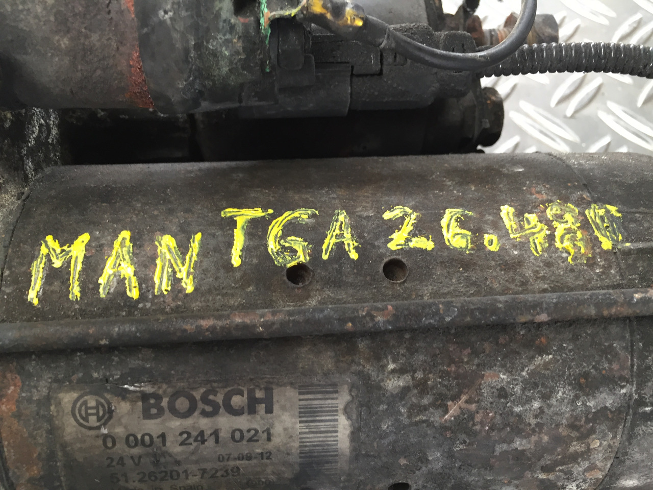 Gebrauchter Anlasser MAN TGA 26 480, Motor Typ D 2876 LF 12, Artikel Nr. : 51.26201 - 7239 - Motor de arranque por Camião: foto 4 Gebrauchter Anlasser MAN TGA 26 480, Motor Typ D 2876 LF 12, Artikel Nr. : 51.26201 - 7239 - Motor de arranque por Camião: foto 4