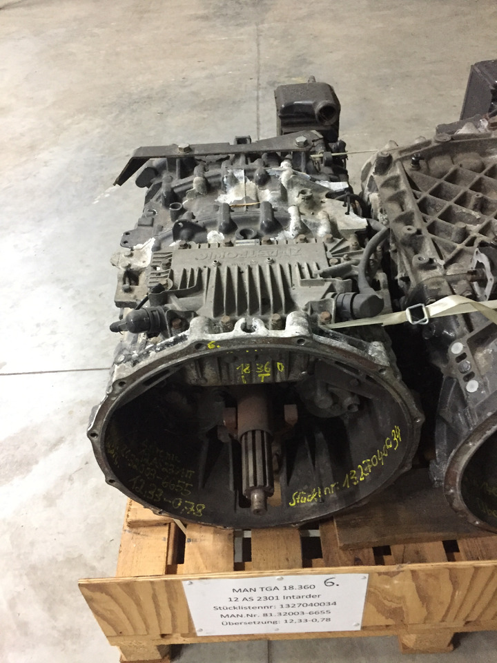 Caixa de velocidade por Camião Gebrauchtes Getriebe MAN TGA 18.360, Typ : 12AS 2301, Artikel - Nr. : 81.32003 - 6655: foto 12 Caixa de velocidade por Camião Gebrauchtes Getriebe MAN TGA 18.360, Typ : 12AS 2301, Artikel - Nr. : 81.32003 - 6655: foto 12