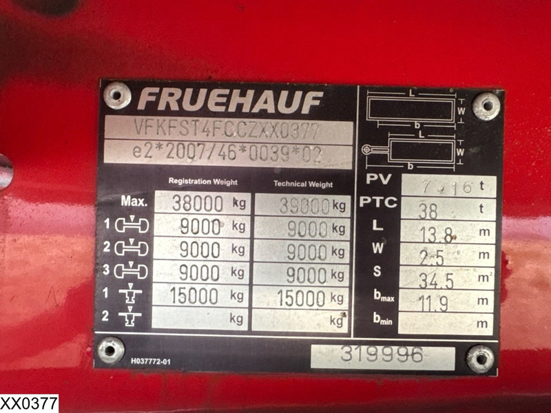 Fruehauf gesloten bak - Semi-reboque furgão: foto 4 Fruehauf gesloten bak - Semi-reboque furgão: foto 4