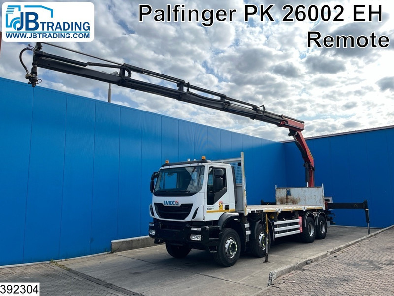 Iveco Trakker 360 8x4, EURO 6, Retarder, Palfinger - Camião de caixa aberta/ Plataforma, Camião grua: foto 1 Iveco Trakker 360 8x4, EURO 6, Retarder, Palfinger - Camião de caixa aberta/ Plataforma, Camião grua: foto 1