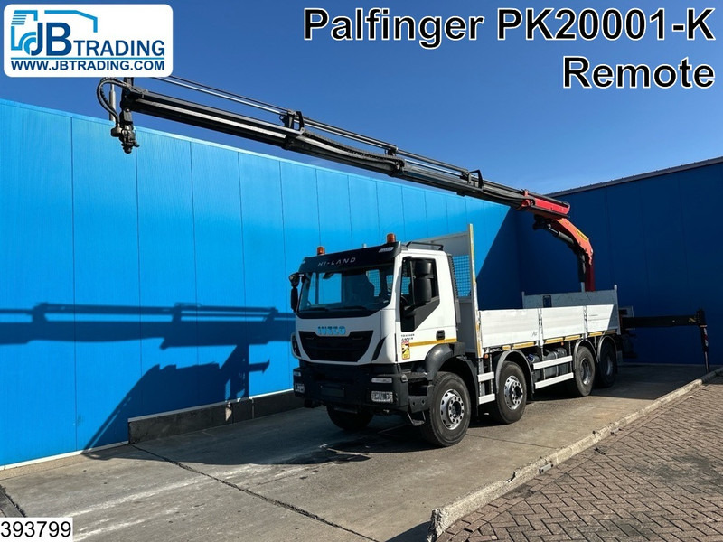 Iveco Trakker 410 8x4, EURO 6, Palfinger, Remote, Retarder - Camião de caixa aberta/ Plataforma, Camião grua: foto 1 Iveco Trakker 410 8x4, EURO 6, Palfinger, Remote, Retarder - Camião de caixa aberta/ Plataforma, Camião grua: foto 1