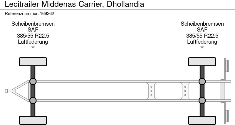 Reboque frigorífico Lecitrailer Middenas Carrier, Dhollandia: foto 12