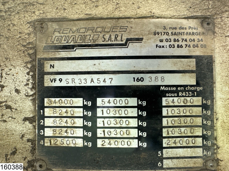 Louault Lowbed 34,000 kg, Steering axle, Hydraulic, Winch - Semi-reboque baixa: foto 4 Louault Lowbed 34,000 kg, Steering axle, Hydraulic, Winch - Semi-reboque baixa: foto 4