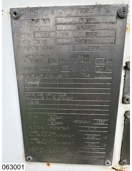 MAISONNEUVE gas 7130 Liter, GAS, 1 Compartment - Semirreboque tanque: foto 4 MAISONNEUVE gas 7130 Liter, GAS, 1 Compartment - Semirreboque tanque: foto 4