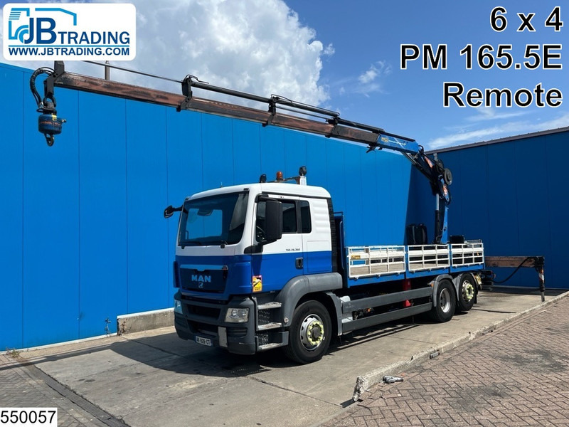 MAN TGS 26 360 6x4, EURO 5, PM, Remote, Hydrodrive - Camião de caixa aberta/ Plataforma, Camião grua: foto 1 MAN TGS 26 360 6x4, EURO 5, PM, Remote, Hydrodrive - Camião de caixa aberta/ Plataforma, Camião grua: foto 1