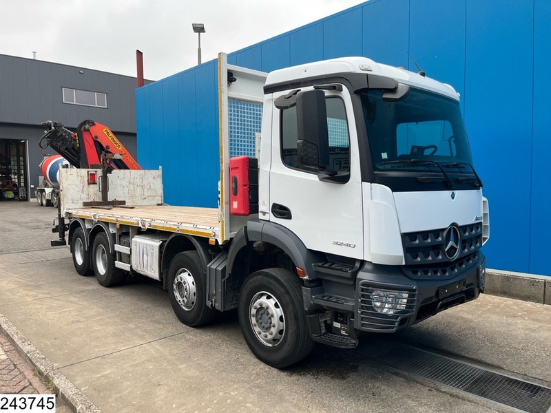 Mercedes-Benz Arocs 3240 8X4, EURO 6, Steel suspension, Palfinger - Camião de caixa aberta/ Plataforma, Camião grua: foto 3 Mercedes-Benz Arocs 3240 8X4, EURO 6, Steel suspension, Palfinger - Camião de caixa aberta/ Plataforma, Camião grua: foto 3