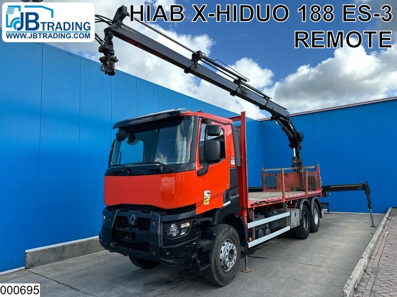 Renault C 430 EURO 6, Steel spring suspension, Hiab - Camião de caixa aberta/ Plataforma, Camião grua: foto 1 Renault C 430 EURO 6, Steel spring suspension, Hiab - Camião de caixa aberta/ Plataforma, Camião grua: foto 1