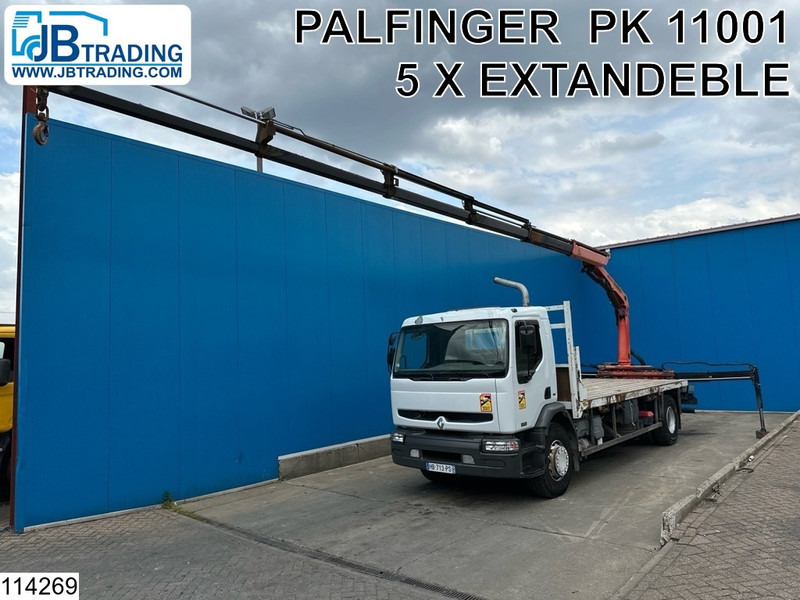 Renault Premium 270 Manual, Steel suspension, Palfinger - Camião de caixa aberta/ Plataforma, Camião grua: foto 1 Renault Premium 270 Manual, Steel suspension, Palfinger - Camião de caixa aberta/ Plataforma, Camião grua: foto 1