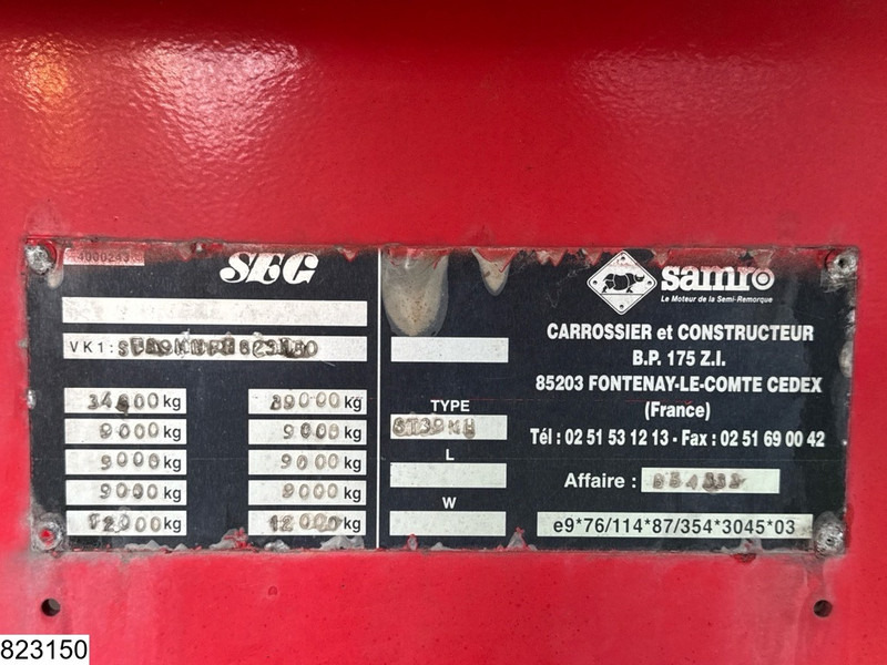 Samro Bitum 23780 Litres, 1 compartment - Semirreboque tanque: foto 5 Samro Bitum 23780 Litres, 1 compartment - Semirreboque tanque: foto 5