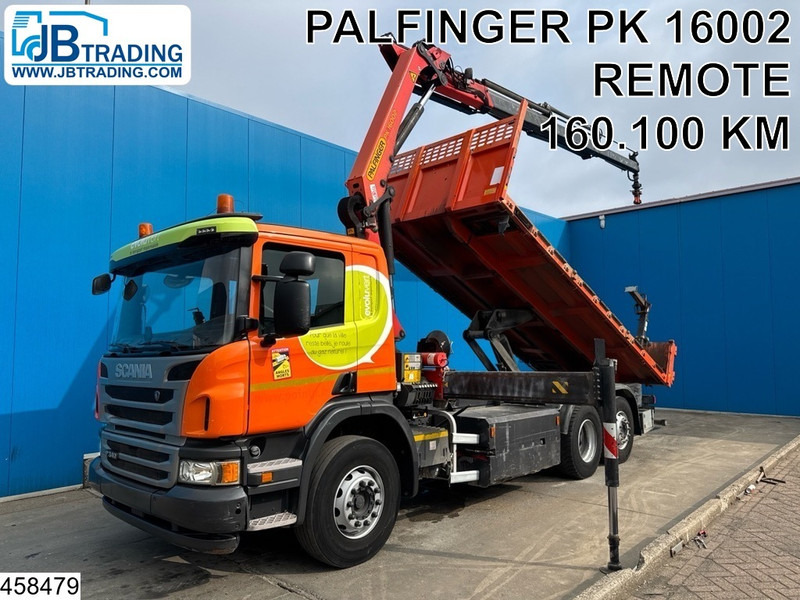 Scania P 340 6x2, CNG, Retarder, Palfinger, Remote - Camião basculante, Camião grua: foto 1 Scania P 340 6x2, CNG, Retarder, Palfinger, Remote - Camião basculante, Camião grua: foto 1