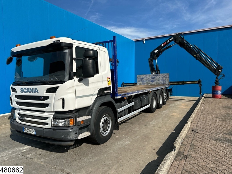 Scania P 410 8x4, EURO 6, HIAB, Remote, Steeringaxle - Camião de caixa aberta/ Plataforma, Camião grua: foto 5 Scania P 410 8x4, EURO 6, HIAB, Remote, Steeringaxle - Camião de caixa aberta/ Plataforma, Camião grua: foto 5