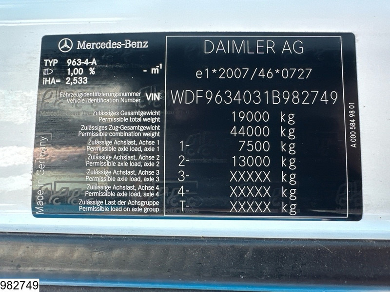 Tractor Mercedes-Benz Actros 1845 EURO 6, Retarder: foto 7 Tractor Mercedes-Benz Actros 1845 EURO 6, Retarder: foto 7
