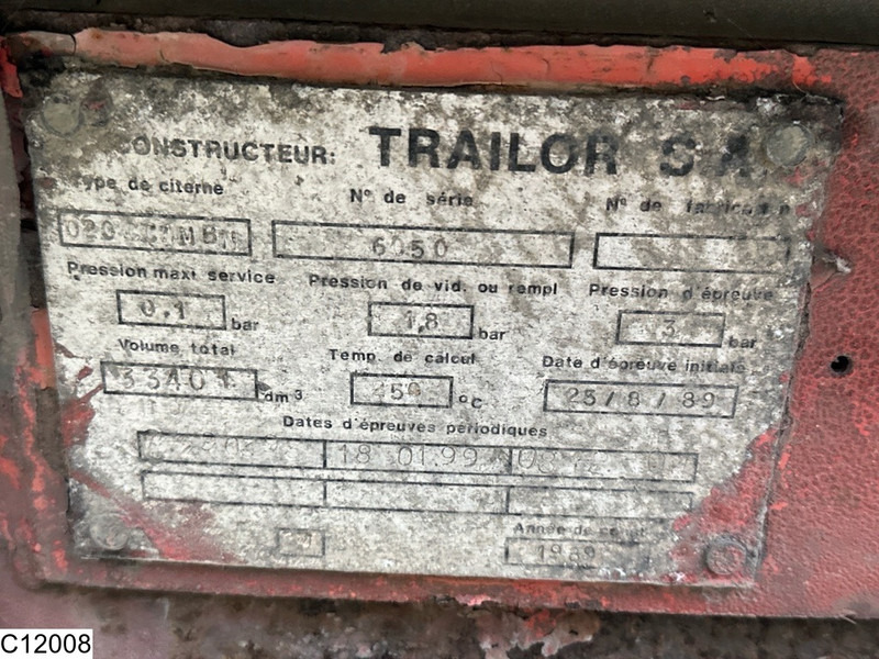 Trailor Bitum 33401 Liter, 1 Compartment - Semirreboque tanque: foto 3 Trailor Bitum 33401 Liter, 1 Compartment - Semirreboque tanque: foto 3