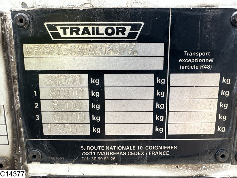 Trailor Fuel 40012 Liter, 9 Compartimenten - Semirreboque tanque: foto 4 Trailor Fuel 40012 Liter, 9 Compartimenten - Semirreboque tanque: foto 4
