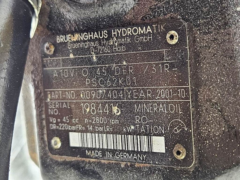 Brueninghaus Hydromatik A10VO45DFR/31R-Load sensing pump - Hidráulica por Máquina de construção: foto 3 Brueninghaus Hydromatik A10VO45DFR/31R-Load sensing pump - Hidráulica por Máquina de construção: foto 3