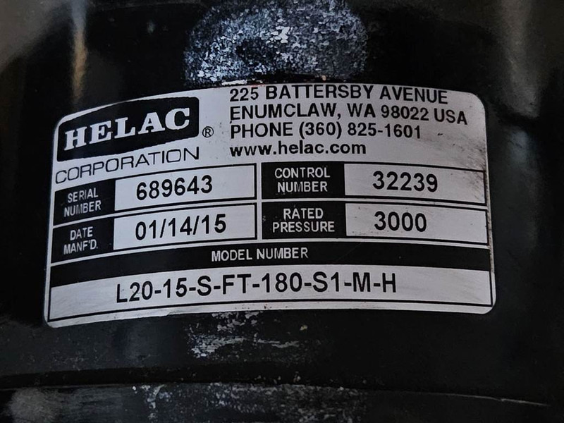 JLG - Helac L20-15-S - Rotary actuator/Drehantrieb - Hidráulica: foto 5 JLG - Helac L20-15-S - Rotary actuator/Drehantrieb - Hidráulica: foto 5