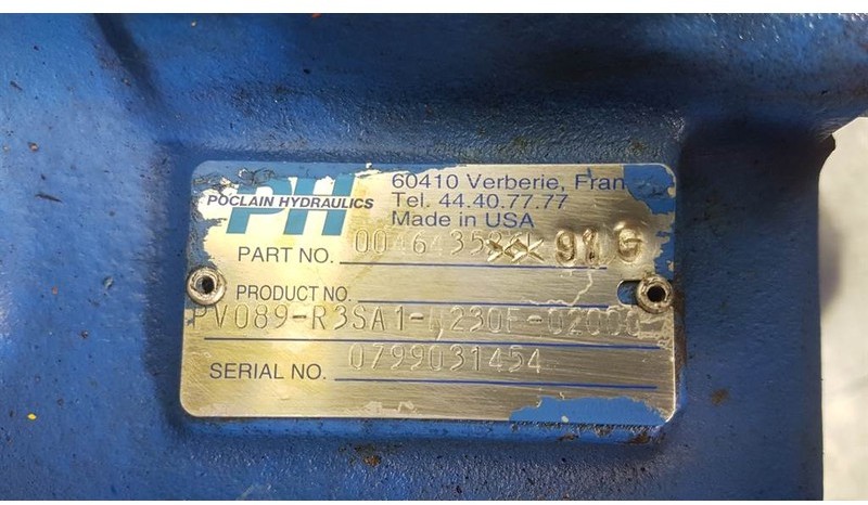 Poclain Hydraulics PV089-R3SA1-N230F-02000 - Drive pump/Fa - Hidráulica: foto 4 Poclain Hydraulics PV089-R3SA1-N230F-02000 - Drive pump/Fa - Hidráulica: foto 4